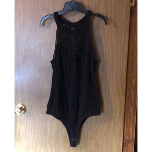Black Lace Topped Torrid Bodysuit